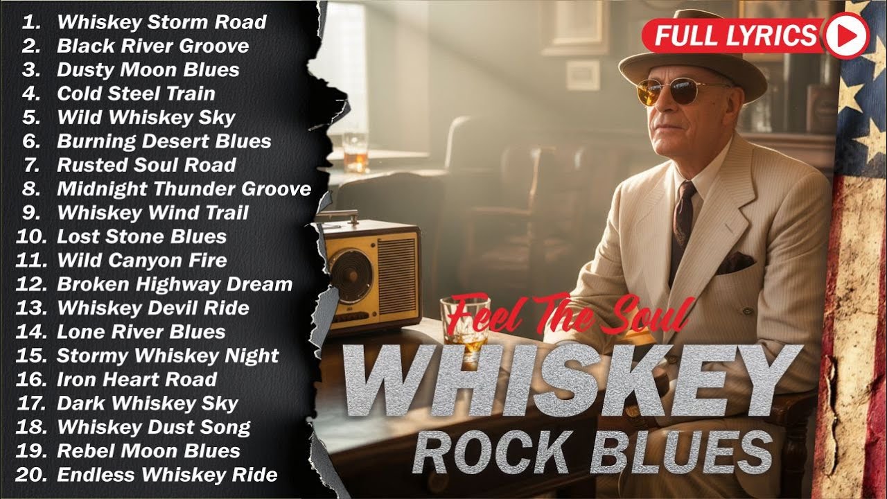 Whiskey Shadows | Slow Blues Rock Guitar for Peaceful Moments