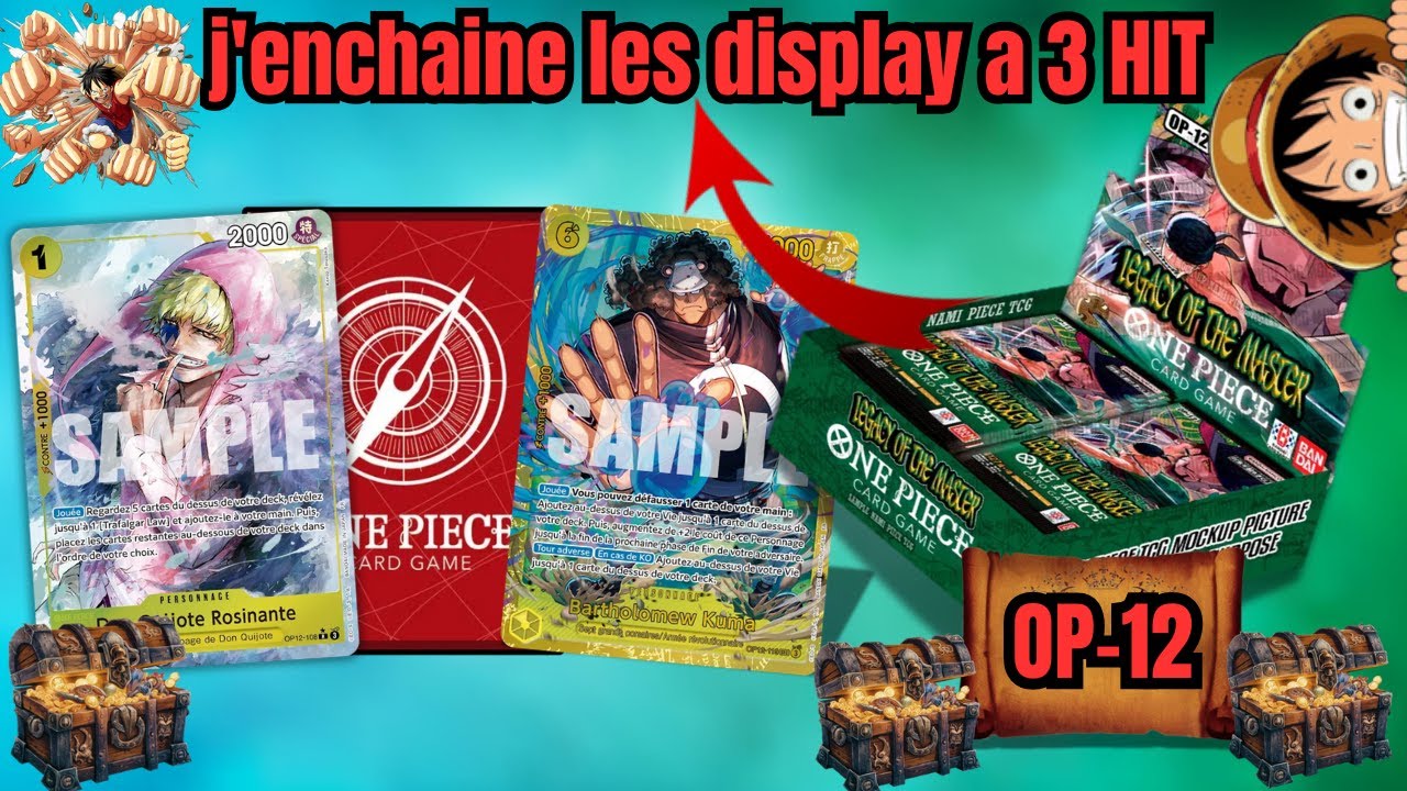 Je lâche RIEN OP-12 FR TCG ( Je continue avec les display à 3 HIT !!!!!!!!! )