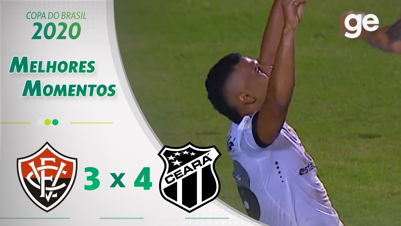 VITÓRIA 3 X 4 CEARÁ | MELHORES MOMENTOS | 3ª FASE COPA DO BRASIL 2020 | ge.globo