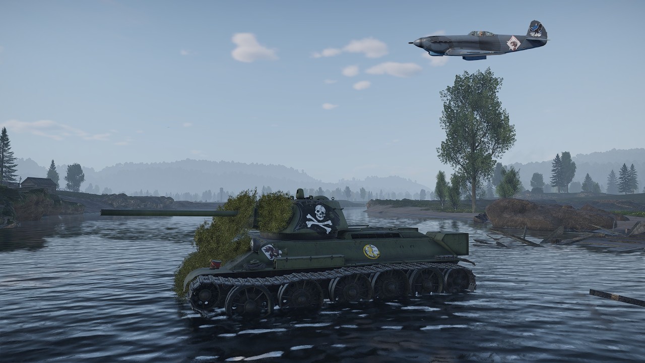 War Thunder - T34-57 (1943) + Yak-9K