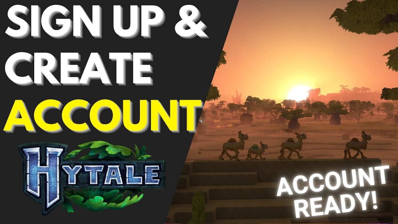 Hytale &mdash; Как зарегистрироваться и создать учетную запись Hytale (просто)