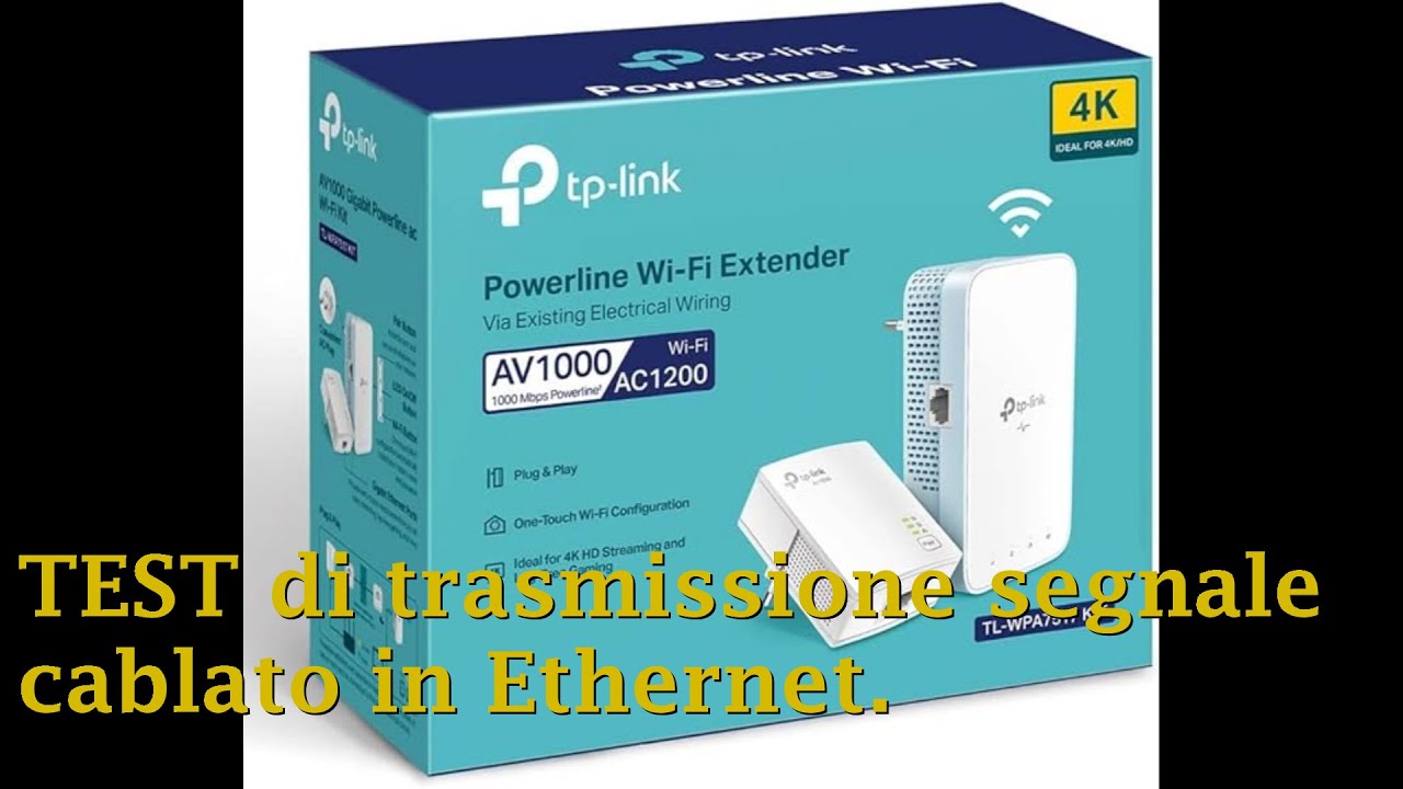 Powerline TP-link KIT TL WPA7517 test cablato