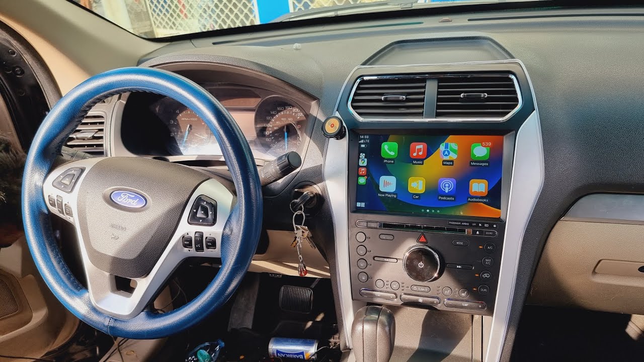شاشة فورد اكسبلورر Ford Explorer 2015 نظام اندرويد و CarPlay مع كامره خلفية للطلب. / 0509180179