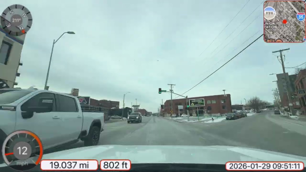 20260129 Dashcam Drivelapse Kansas City Metropolitan Area Thursday