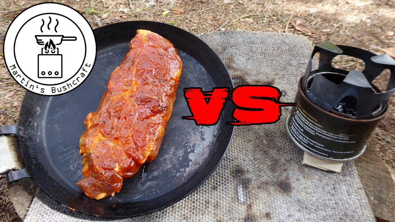 M71 vs. Steak, kochen auf dem Notkocher | Martin´s Bushcraft