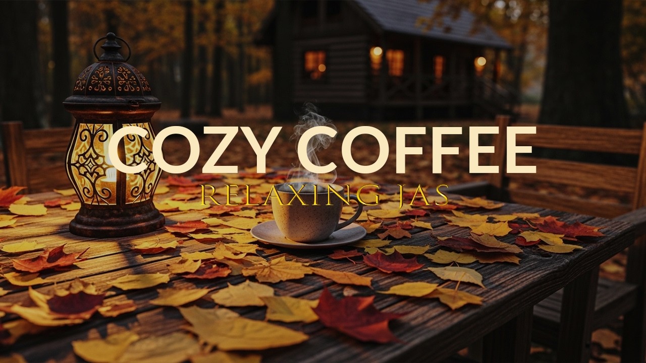 Autumn Cabin Coffee Jazz 🍂 Cozy Smooth Jazz Ambience