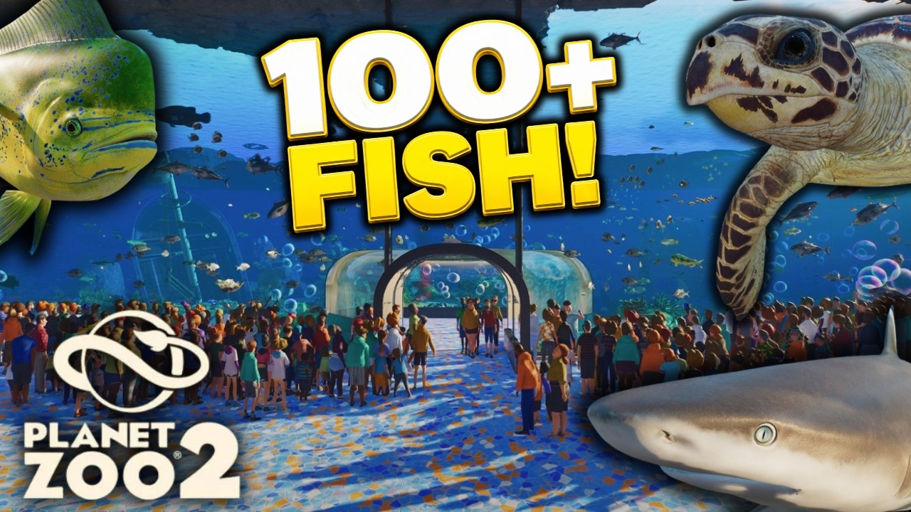 I Built a GIANT Aquarium You Can Walk Inside in Planet Zoo 2