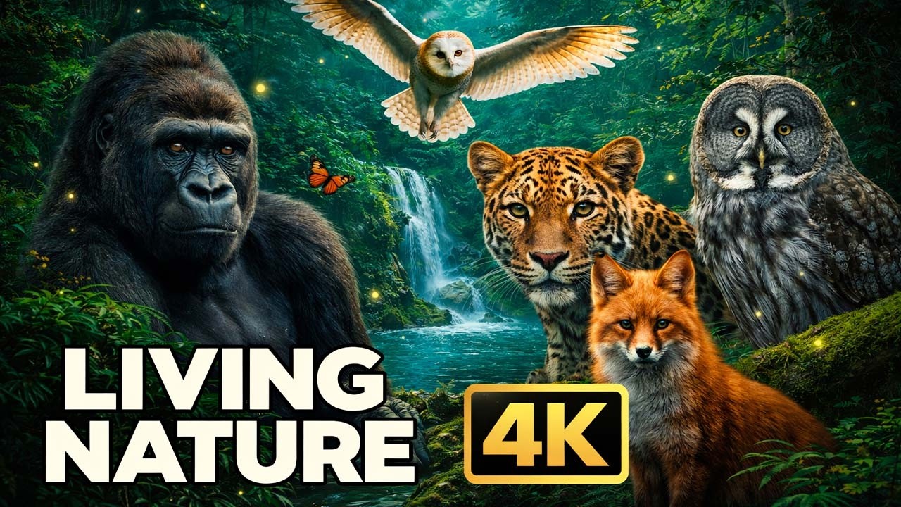 Living Nature 4K — Ultimate Animal Relaxation Screensaver, Peaceful Wildlife Moments/Relaxing Video