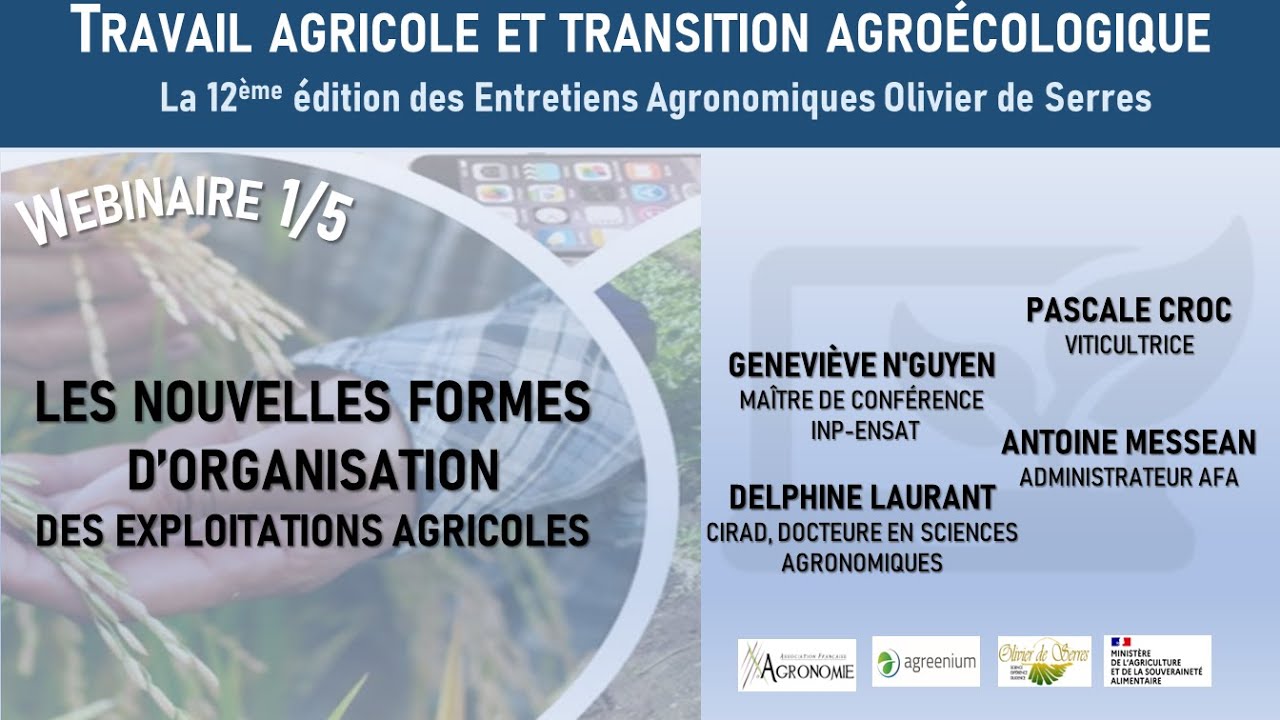 Le travail & les nouvelles formes d’organisation des exploitations agricoles [Webinaire 1/5]