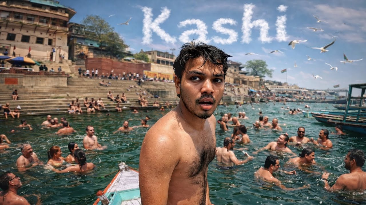“Finally Ganga mein dubki maar hi diya 🚤🙏 | Boat se 😱 | Banaras Vlogs