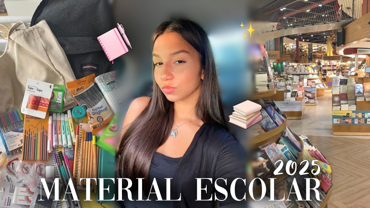 Meu material escolar 2025! 📚❤️✨- comprando, organizando, dicas…