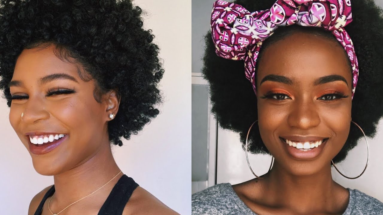 Short to Medium Length Natural Hairstyles