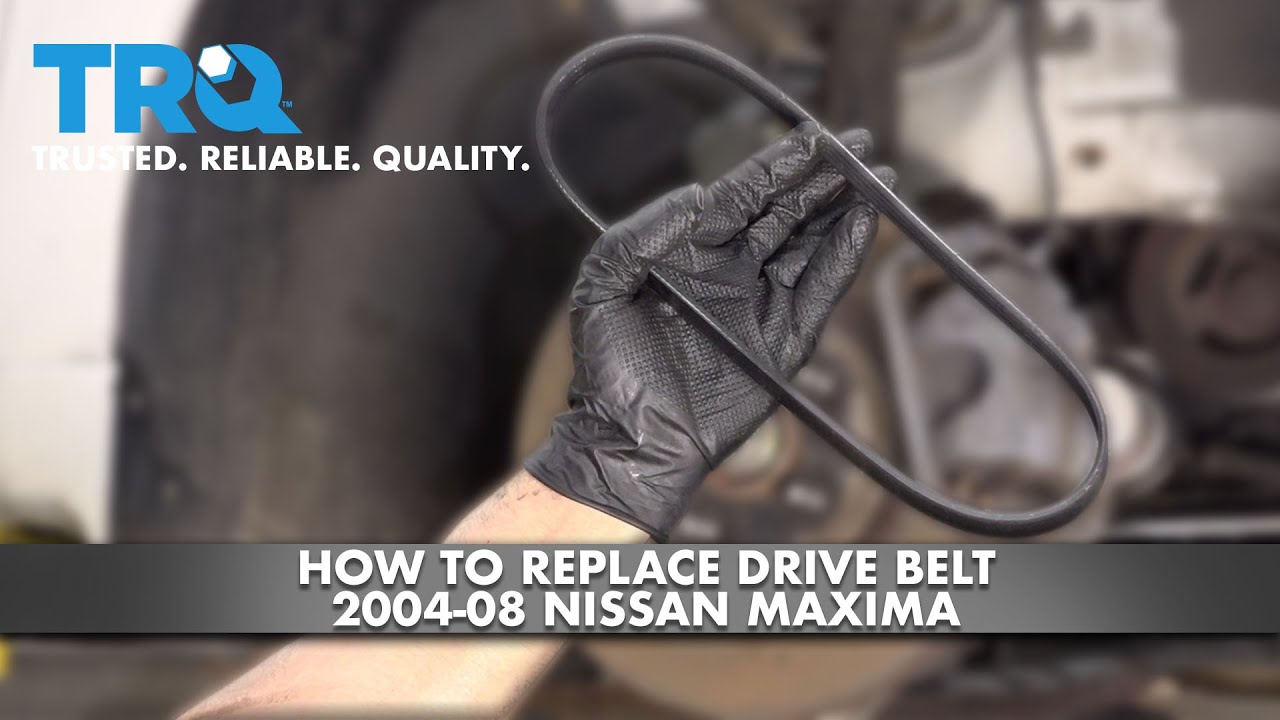Как заменить приводной ремень на Nissan Maxima 2004-08