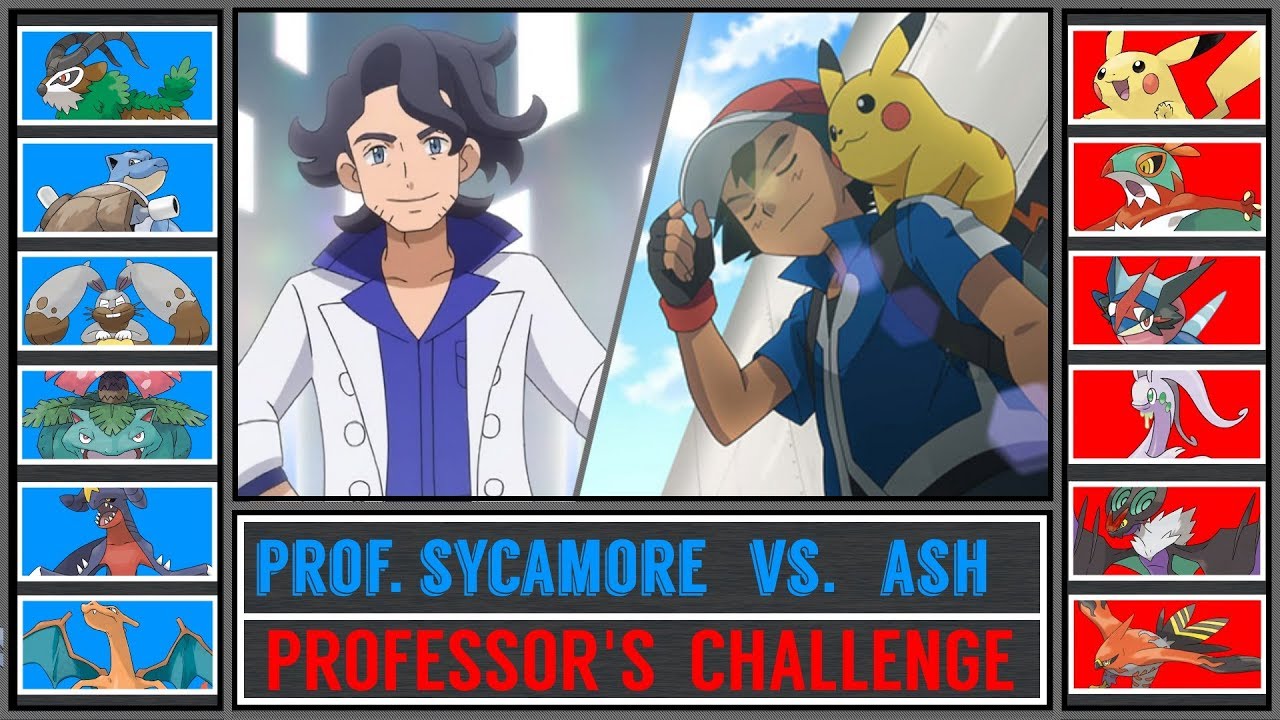 Ash vs. Professor Sycamore (Pokémon Ultra Sun/Moon) - Kalos Professor's Challenge