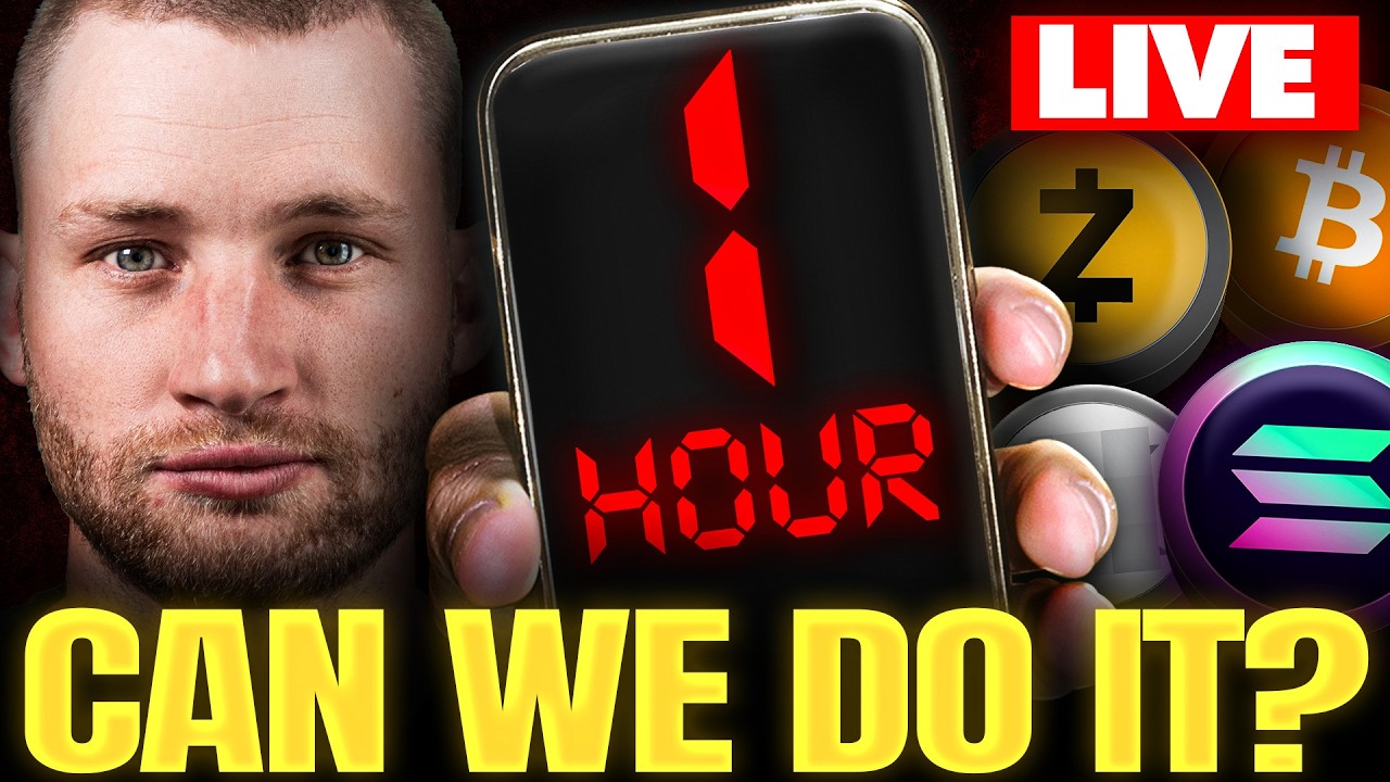 LIVE Altcoin Trading Challenge (4 Coins In 1 Hour)