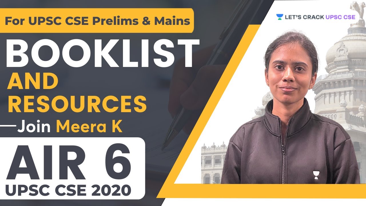 Complete Booklist & Resources for UPSC CSE | Prelims & Mains IAS 2022/23 | Meera K AIR 6