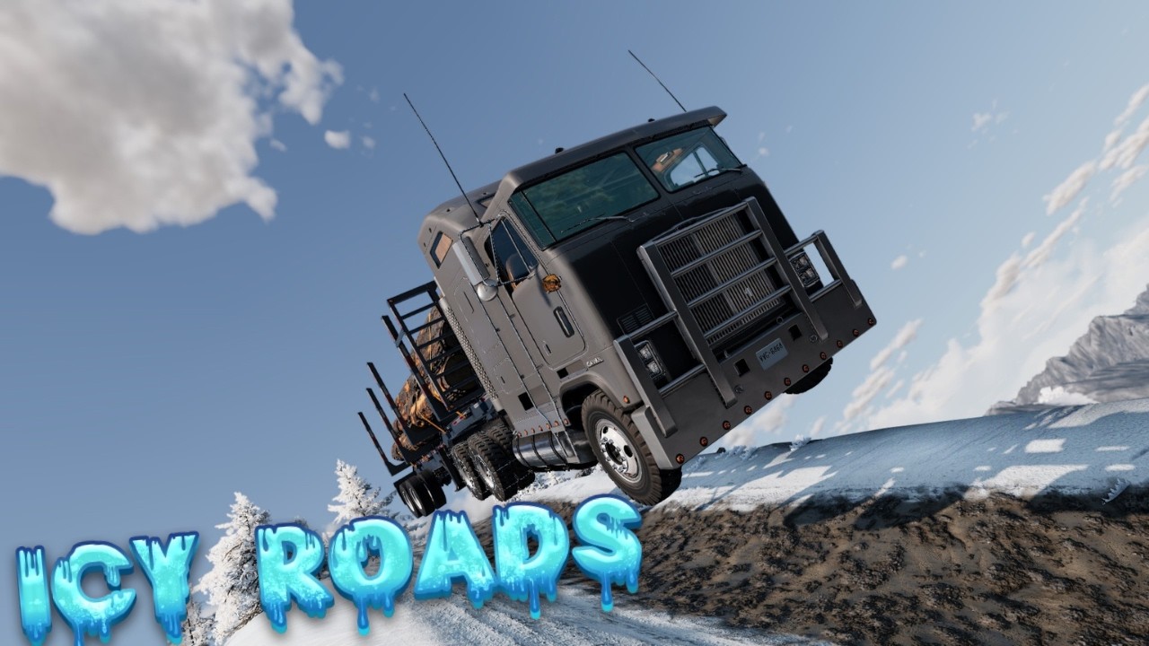 Attempting to drive a T-series down snowy dangerous roads