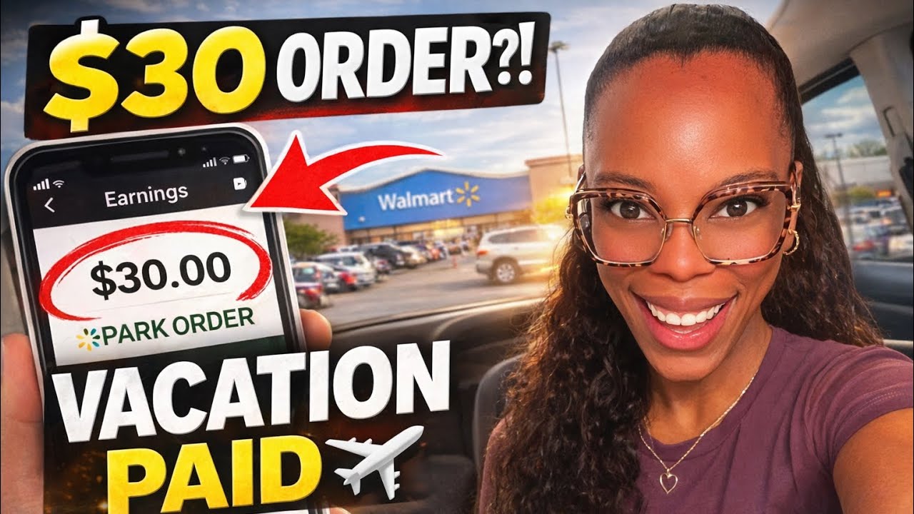 Paying Off My Vacation with Spark Delivery | $30 Walmart Order