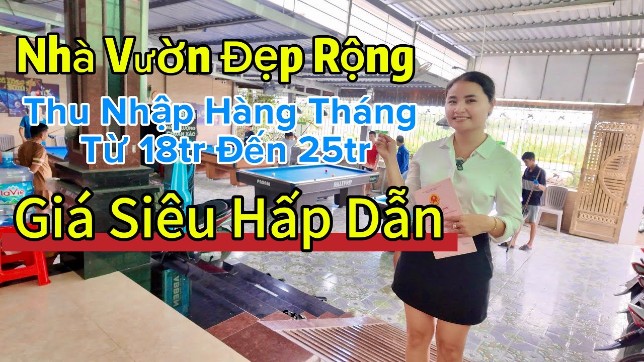 Siêu Phẩm Nhà Vườn Đẹp Đang Có Thu Nhập Hàng Tháng Từ 18tr Đến 25tr Tại Vũng Liêm Vĩnh Long