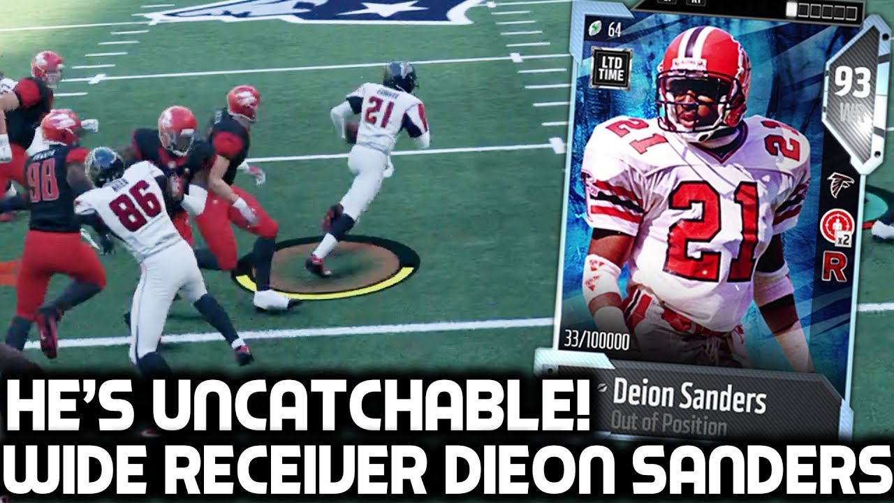 DEION SANDERS PLAYING WIDE RECEIVER! NOBODY CAN CATCH HIM! Madden 18 Ultimate Team