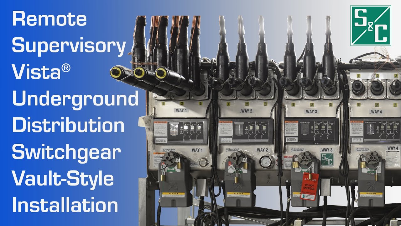 Remote Supervisory Vista® Underground Distribution Switchgear Vault-Style Installation