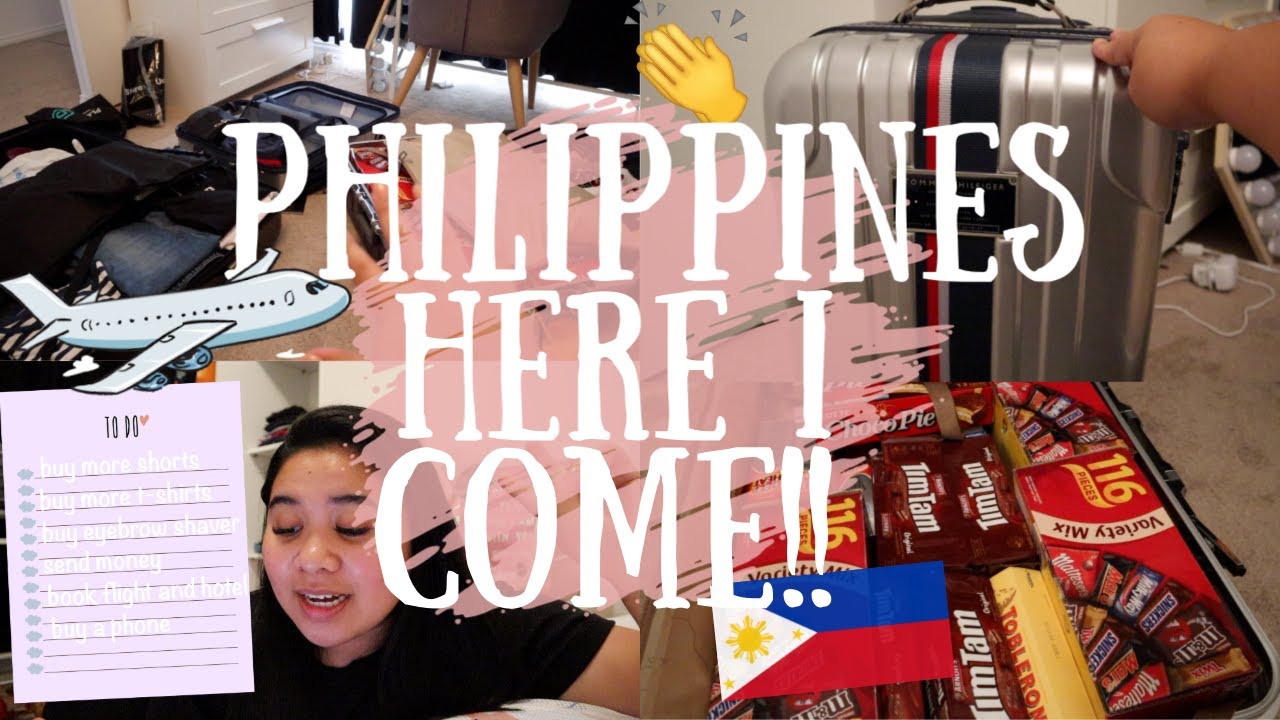 PACK WITH ME FOR MY TRIP TO THE PHILIPPINES!!