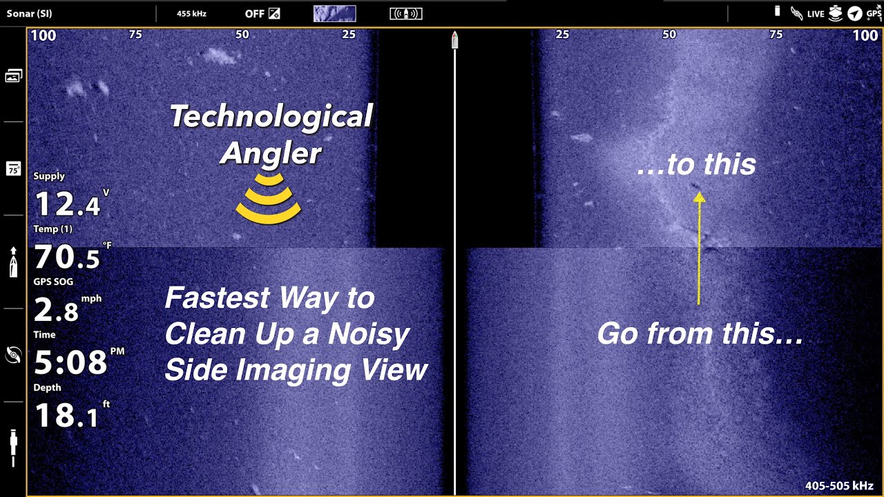 The Fastest Way to Clean Up your Side Imaging View / Humminbird How-To / The Technological Angler