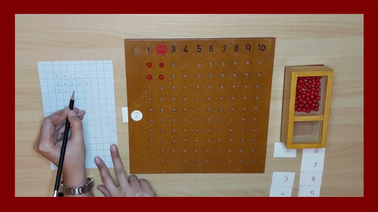 Multiplication Board | Mathematics | Montessori Activity | GHM | KBPG