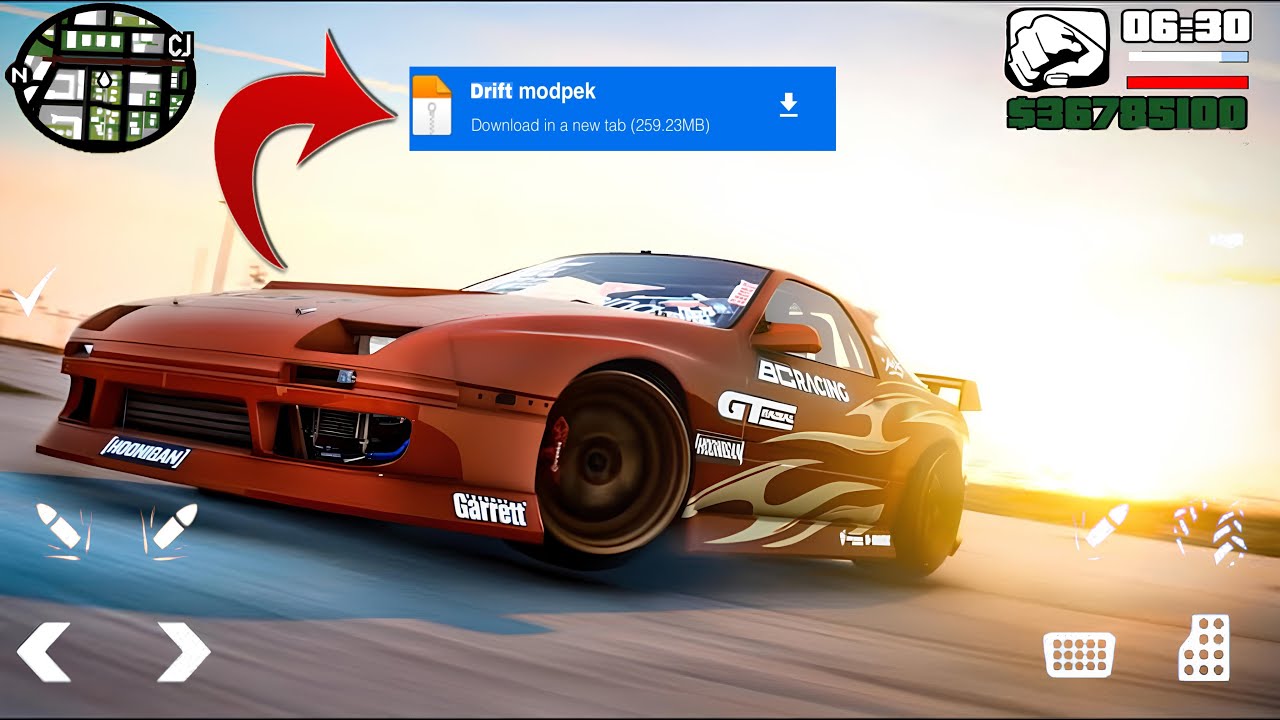 GTA San Andreas Drift mod install and apply Android