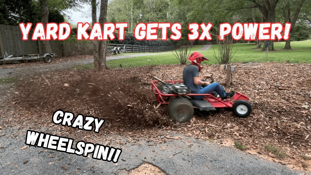 Stage 3 Predator 212 on a Yard Kart is a MONSTER!