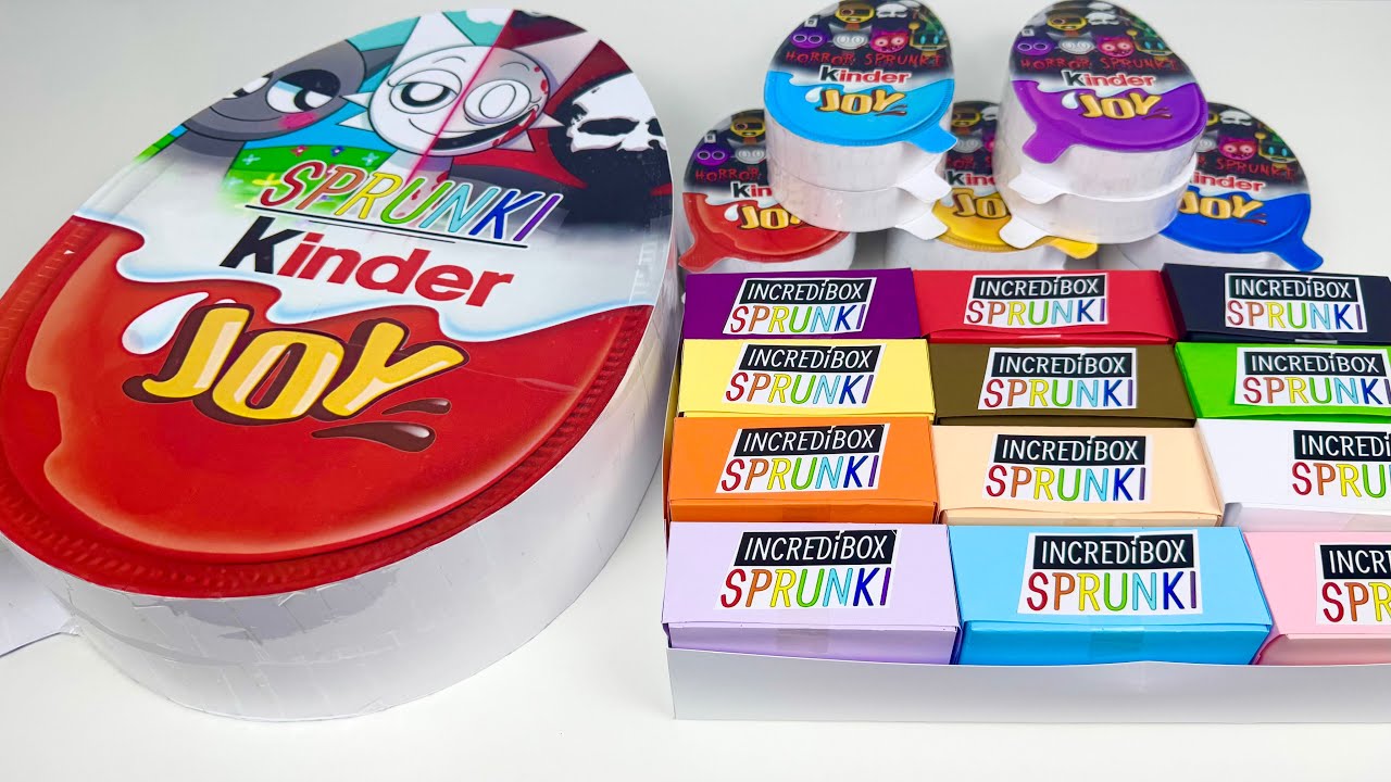 🌈Paper DIY🌈 INCREDIBOX SPRUNKI Blind Bag Unboxing| Kinder Joy Vs Blind Box Sprunki