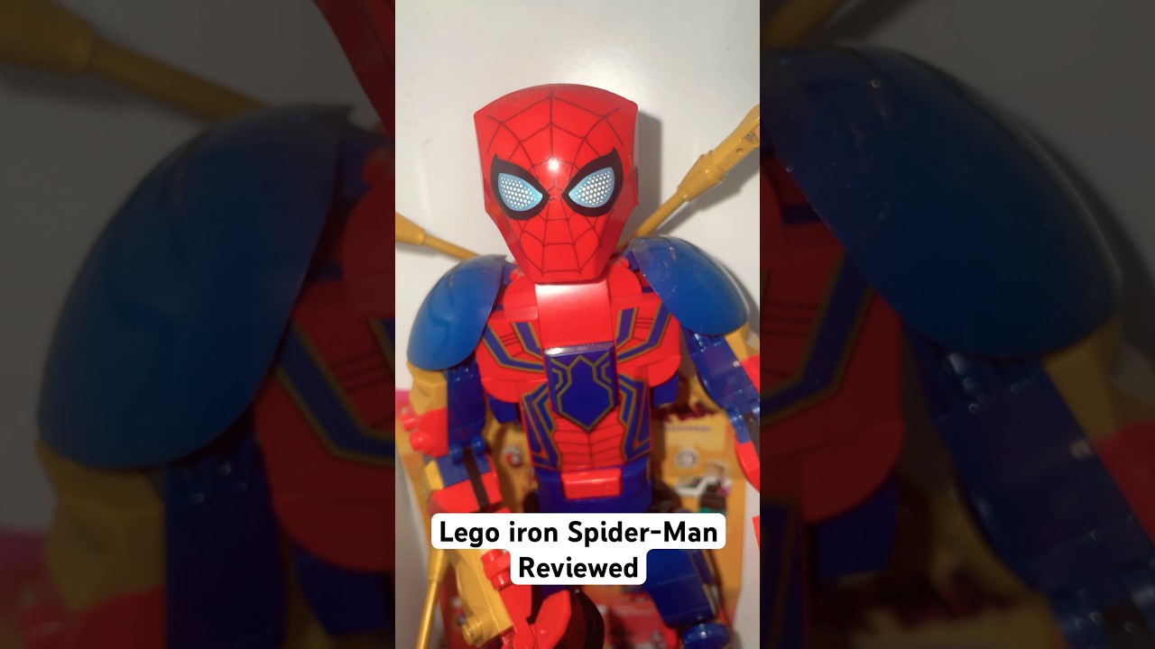 Lego iron Spider Man Construction Figure Marvel set 😱🔥 #lego #marvel #spiderman