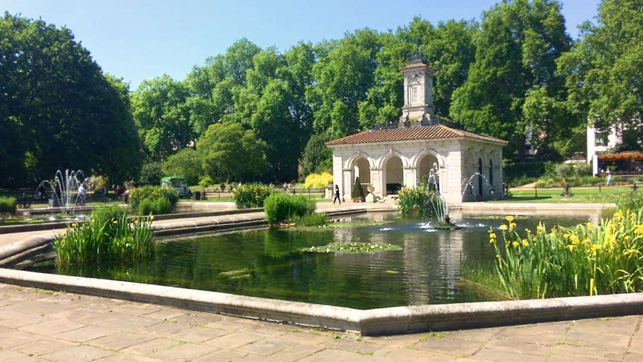 Walking London : Italian Water Gardens at Kensington Gardens - England