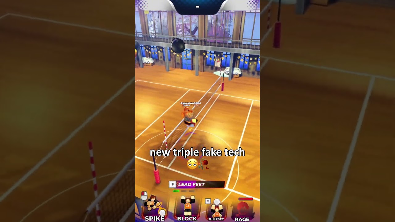 lead feet is actually insane #shorts #roblox #volleyballlegends #fyp #gaming #anime