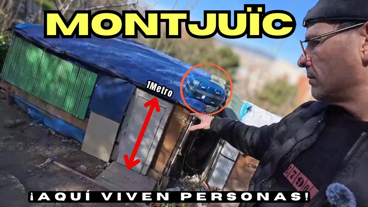 Chabolas junto al lujo en Montju&iuml;c (Barcelona)
