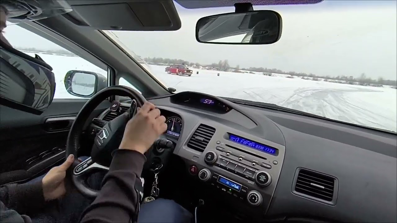 Honda Civic ледовый трек Заосиново г.Пермь 15/02/2025
