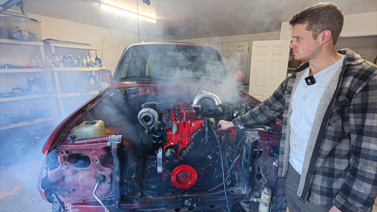 12 Valve Cummins First Start In 80 Series Land Cruiser!