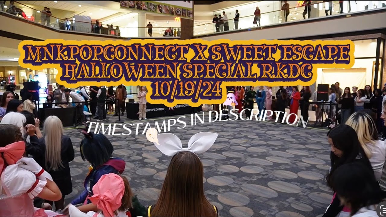 Random K-Pop Dance Challenge in Public / MNKpopConnect X Sweet Escape Halloween Special Event!
