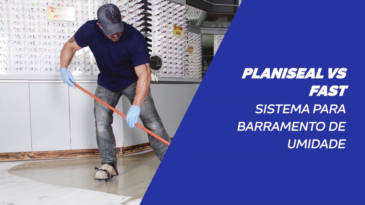 Sistema para barramento de umidade com Planiseal VS Fast