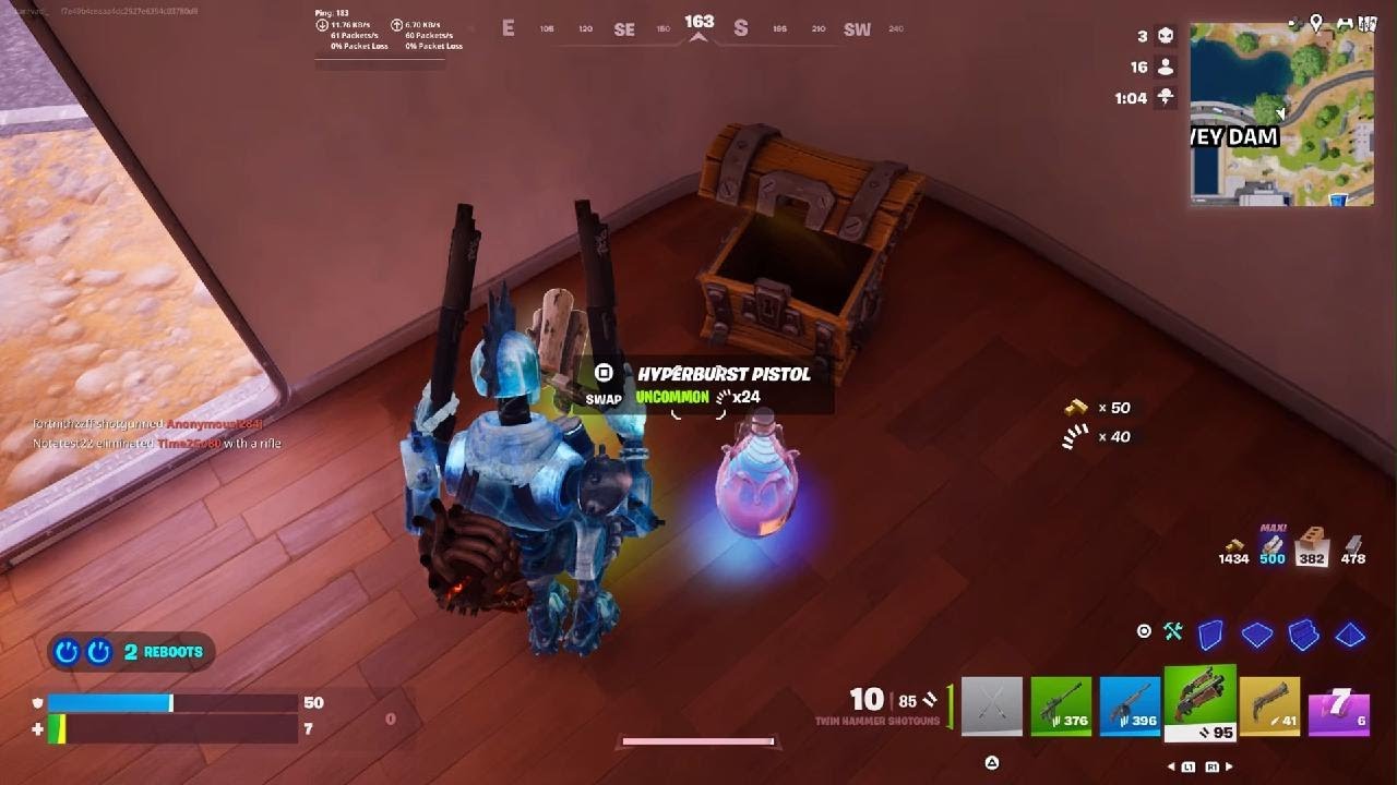 I found The mythic mammoth pistol  in reload