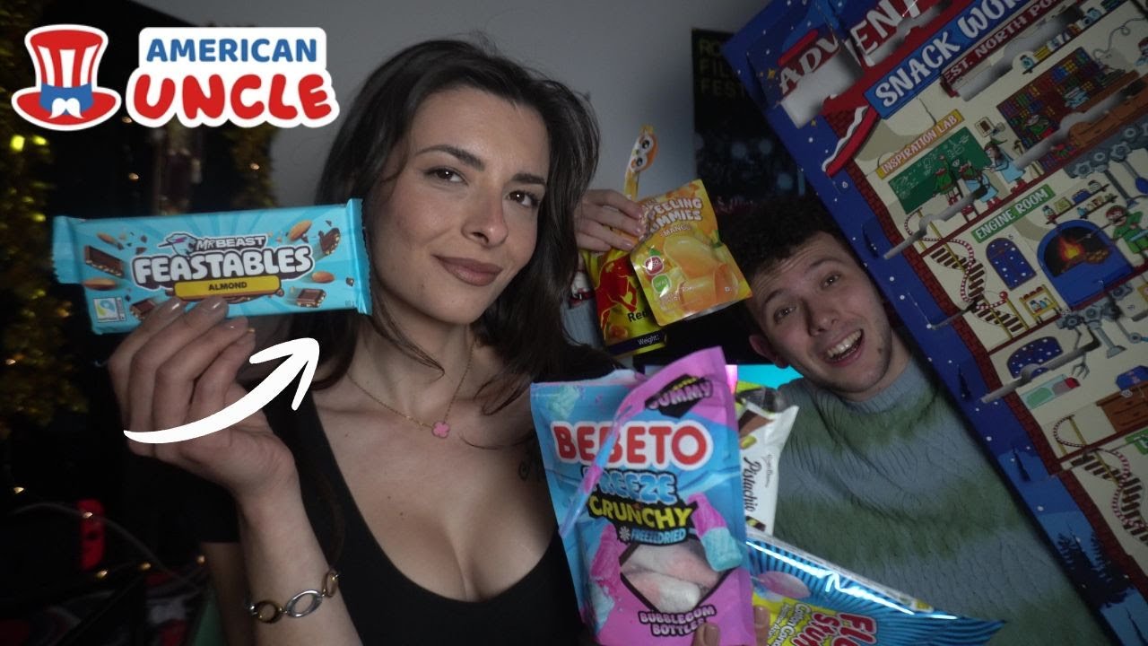 Apriamo il CALENDARIO Dell'AVVENTO con Snack Americani 🇺🇸| ASMR ITA