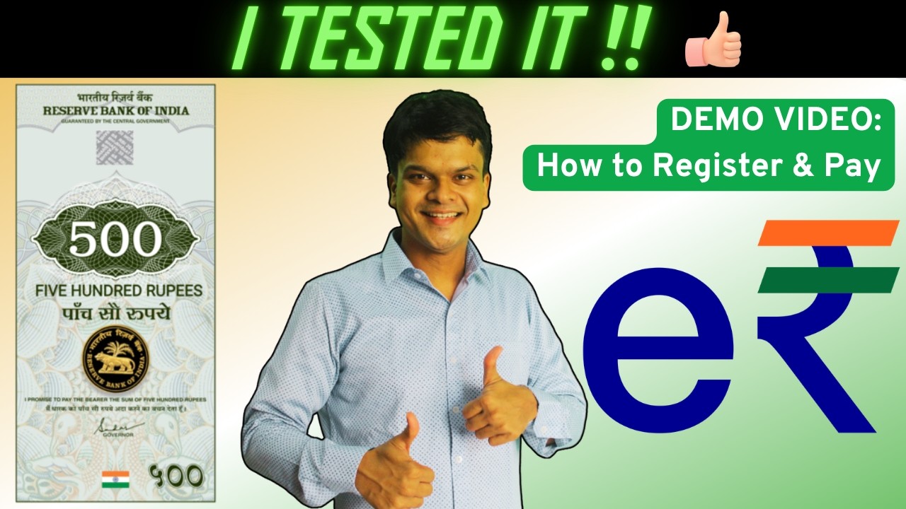 e-Rupee: How to Use Digital Rupee App (Live Demo)| e-Rupee vs UPI Explained|