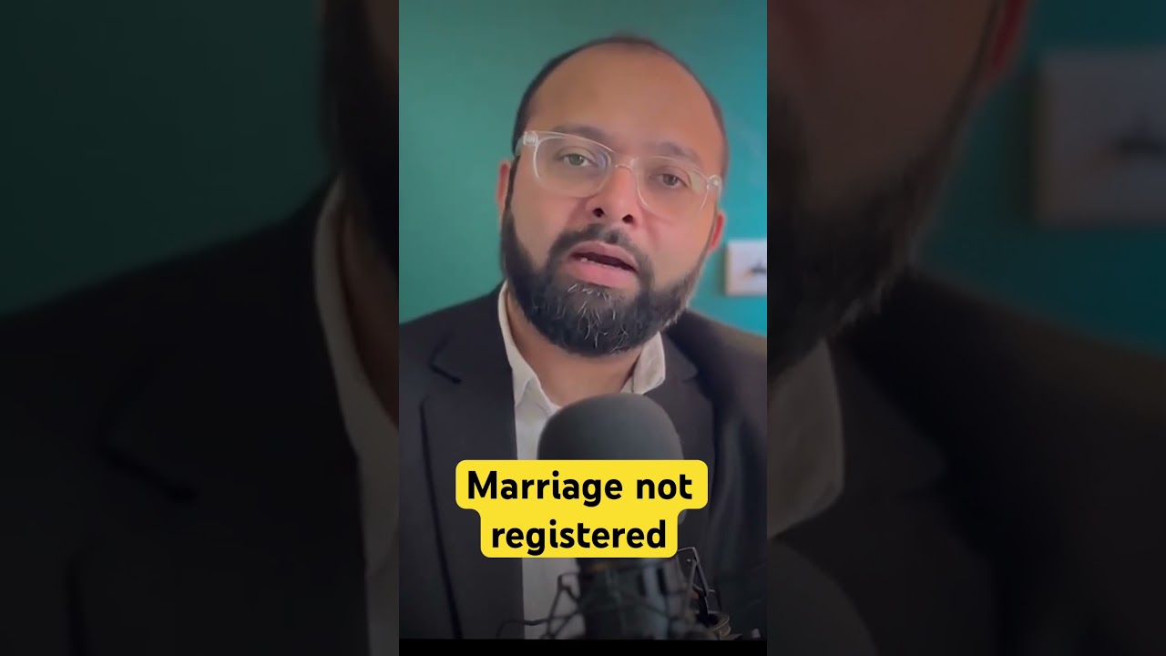 Marriage is not registered