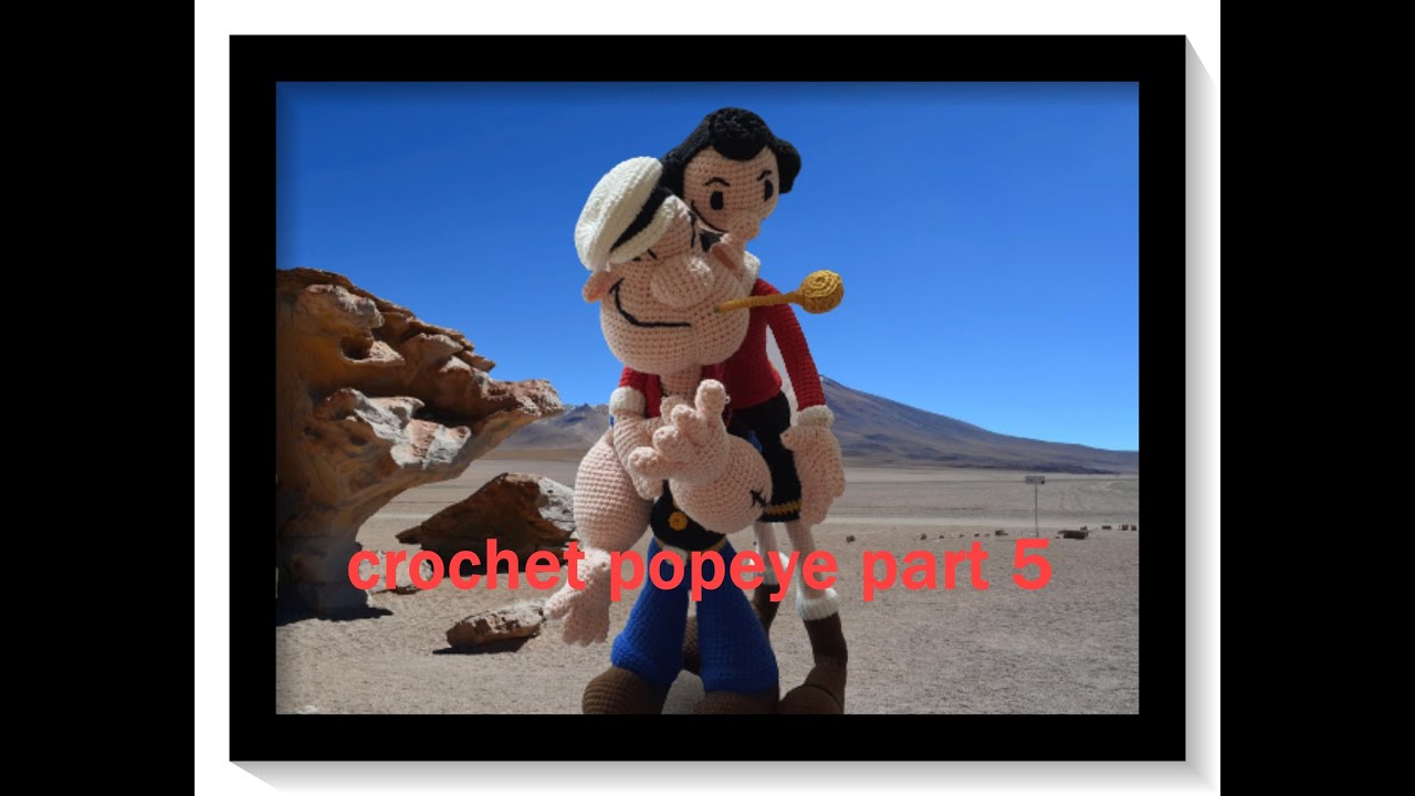 코바늘 amigurumi popeye part5
