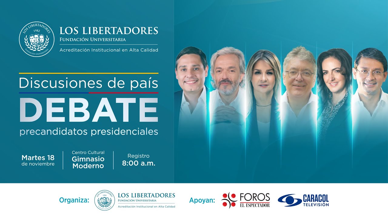 Discusiones de pa&iacute;s: Debate precandidatos presidenciales