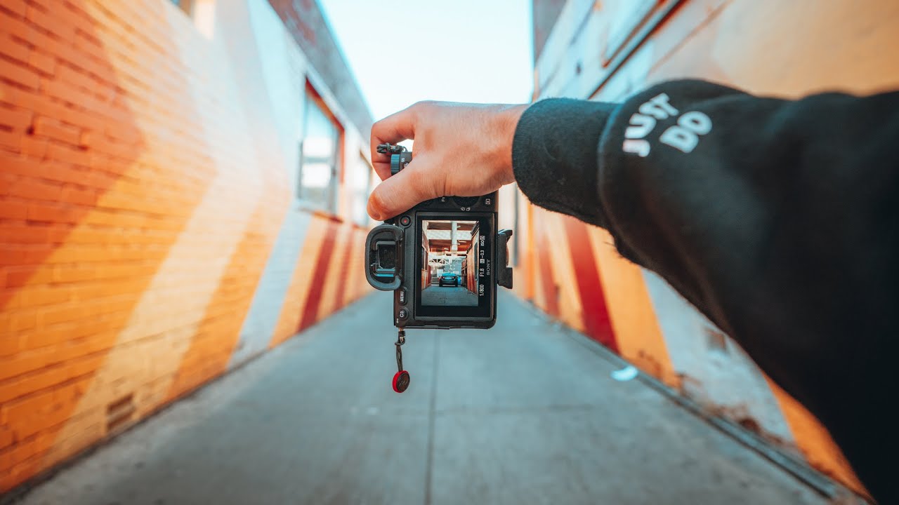First Person View Sunset Street Photography