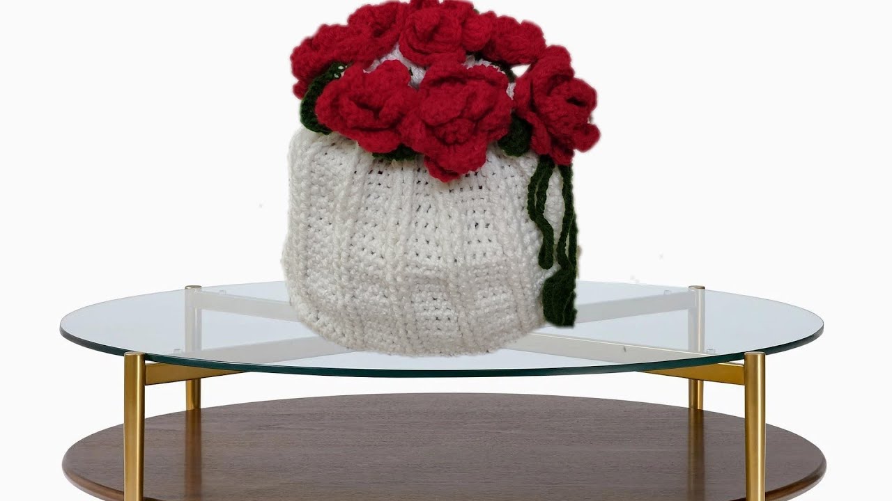 Blooming Elegance: Crochet Rose Bouquet Potli Tutorial 🌹