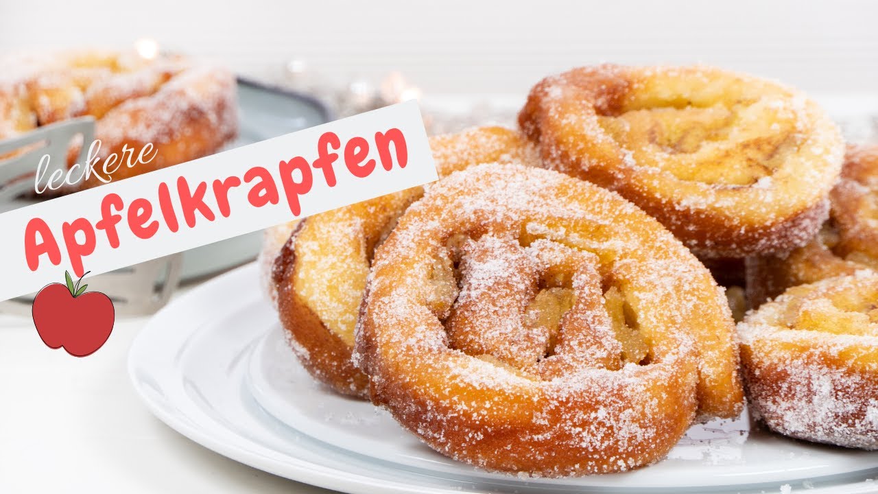 Apfelkrapfen 🍎 wie vom Bäcker | Faschingskrapfen | Apfelberliner