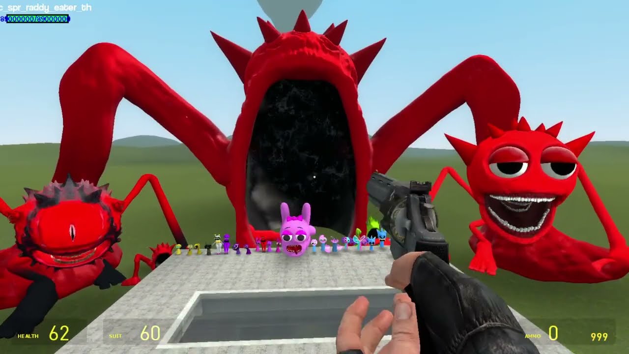 THE EVOLUTION OF RED SPRUNKI AND ORANGE SPRUNKI - WHO WILL WIN IN Garry's Mod?