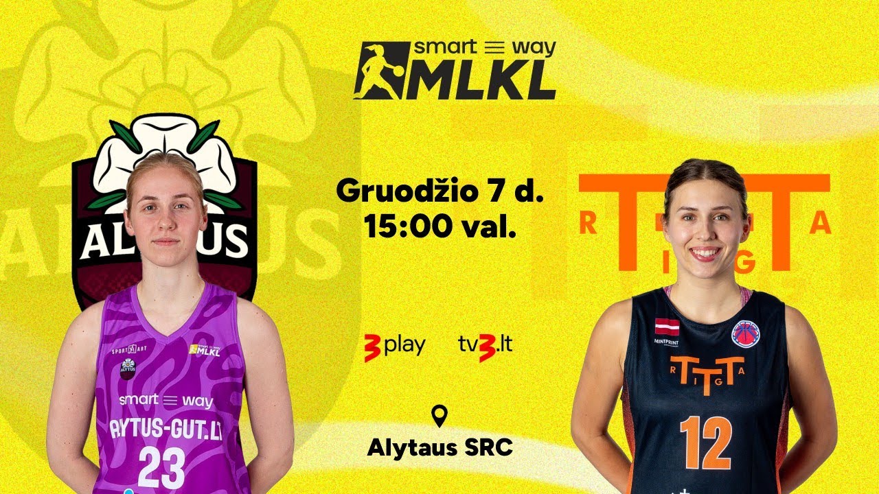 Open &bdquo;Smart Way&ldquo; MLKL: Alytaus &bdquo;Alytus-GUT.lt&ldquo; &ndash; Rygos TTT